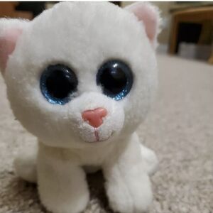 Ty 2016 Beanie Baby Pearl The White Cat 6" Plush Toy